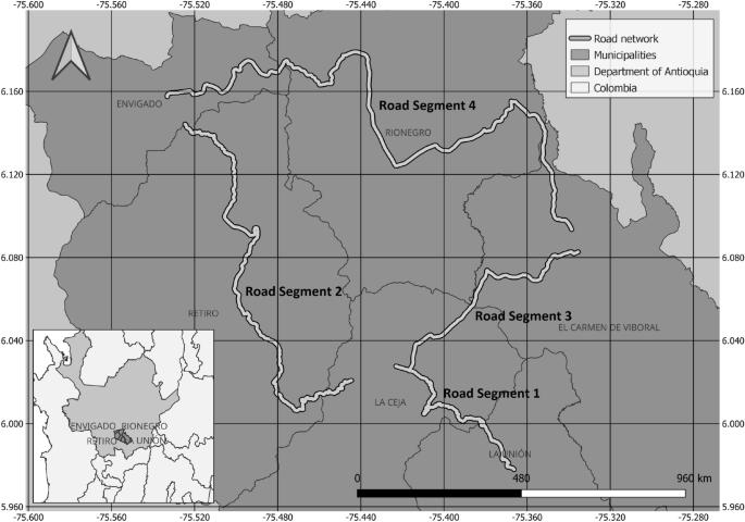 Prediction of areas with high risk of roadkill wildlife applying maximum entropy approach and environmental features: East Antioquia, Colombia