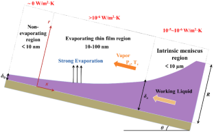 Thin-film evaporation characteristics of molten magnesium and magnesium chloride in a microchannel of titanium sponge