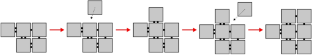 Fractal dimension of assemblies in the abstract tile assembly model