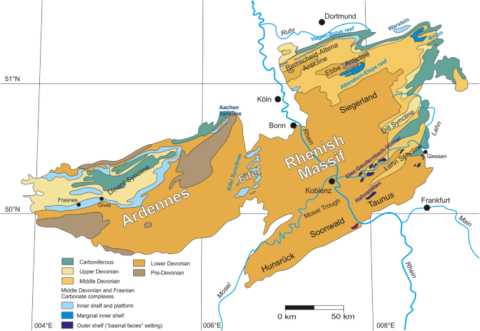 The Rhenish Massif: More than 150 years of research in a Variscan mountain chain