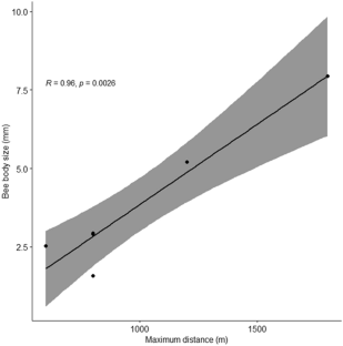 Influence of landscape on foraging range and homing ability of afrotropical stingless bees