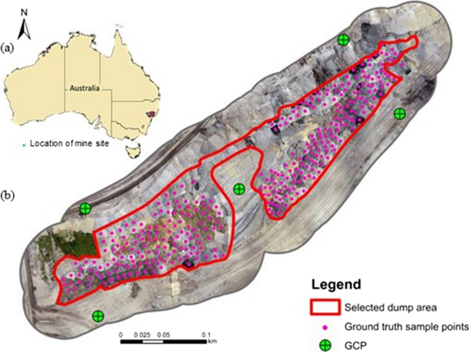 Spoil characterisation using UAV-based optical remote sensing in coal mine dumps