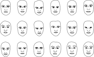 Learning to draw parametric faces.