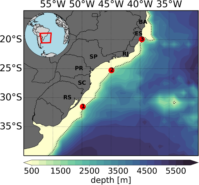 Changes in extreme wave events in the southwestern South Atlantic Ocean