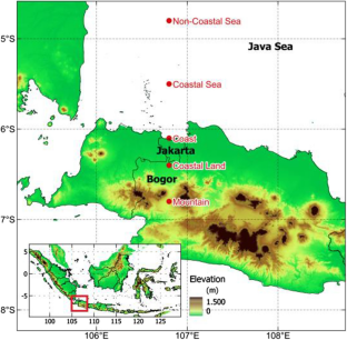 Impacts of CENS and MJO phenomena on diurnal cycle of local convection, moisture convergence, and rainfall over land, coast, and sea areas in the western part of Java Island