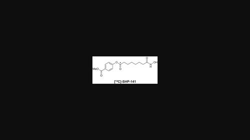 Nitrilase mediated mild hydrolysis of a carbon-14 nitrile for the radiosynthesis of 4-(7-hydroxycarbamoyl-[1-14C-heptanoyl]-oxy)-benzoic acid methyl ester, [14C]-SHP-141: A novel class I/II histone deacetylase (HDAC) inhibitor