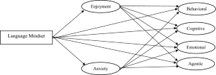 Language learners’ mindset and their academic engagement in online classrooms: the mediating role of achievement emotions