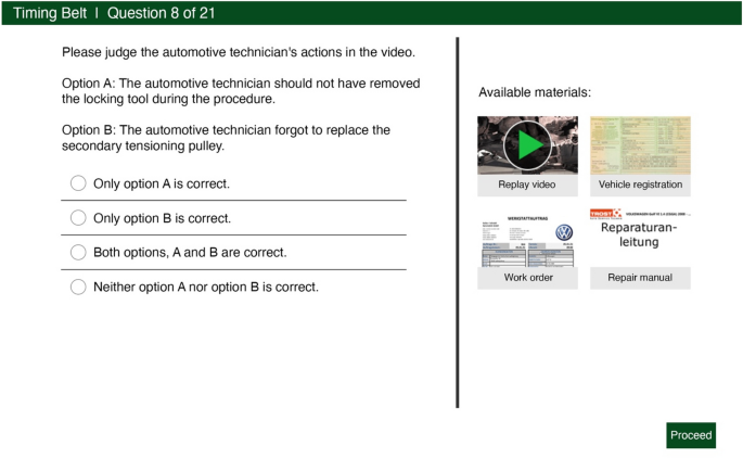 Digital measurement of hands-on performance? Ecological validation of a computer-based assessment of automotive repair skills