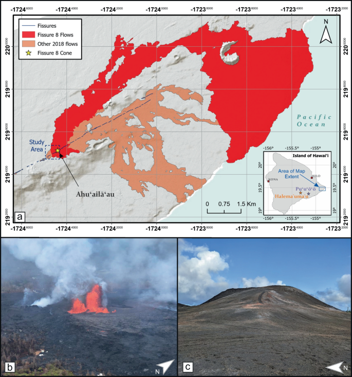 Characterising the wind-advected medial fall deposit from fissure 8 fountaining during the 2018 lower East Rift Zone eruption, Kīlauea