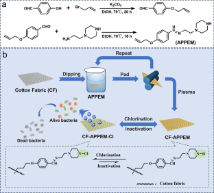 Antibacterial Modification of Cotton Fabric Through Argon Plasma-Induced Grafting Polymerization