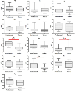 Assessment of 13 essential and toxic trace elements in tumor and peritumoral brain tissues from human glioblastoma