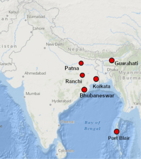 Determination of suitable thermodynamic indices and prediction of thunderstorm events for Eastern India