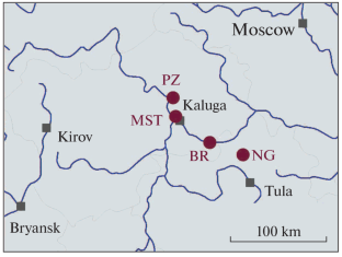 Paleosols as Markers of Stratigraphic Unconformities in the Upper Visean Rocks of the Mstikhino Section, Kaluga Oblast: Geochemistry, Mineralogy, and Biogenic Structures