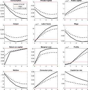 Ad valorem versus unit taxes on capital in a dynamic stochastic general equilibrium model