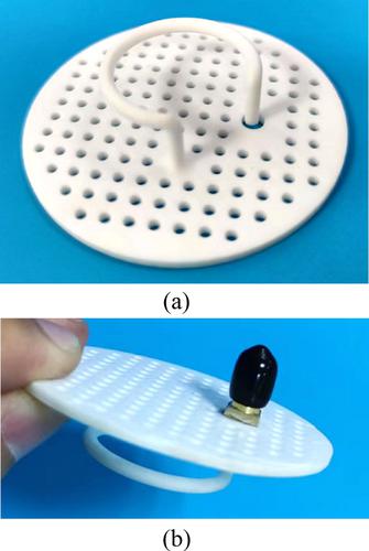 All-dielectric circularly polarised loop antenna made of high-permittivity ceramic/water