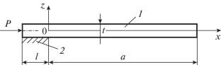 Refined Transformational Model of Deformation of a Rod-Strip with a Fixed Section on One of the Front Surfaces