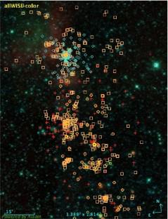 Enhanced YSO population in Serpens