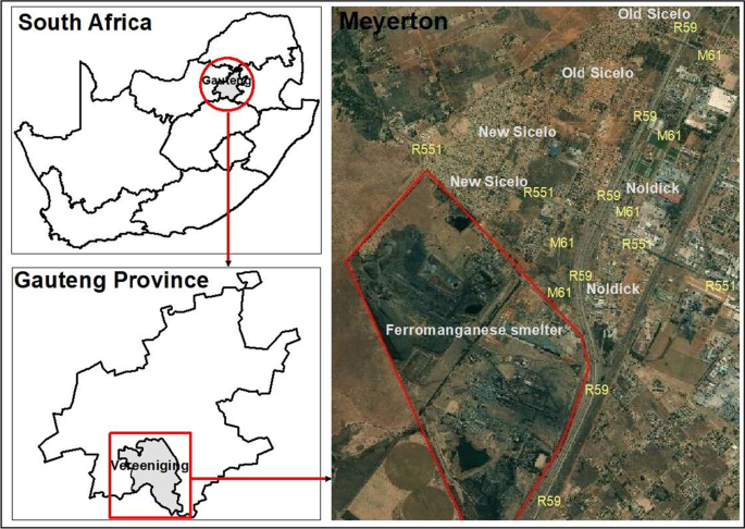 Health risk assessment of indoor and outdoor PM2.5-bound metal(loid)s in three residential areas downwind of an active ferromanganese smelter