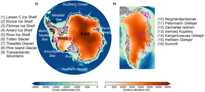 Mass Balances of the Antarctic and Greenland Ice Sheets Monitored from Space