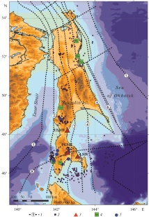 Comparative Analysis of Gas-Geochemical Data from Ground-Based and Satellite Observations of the Sakhalin Island and Its Shelf (Northeast Russia): Tectonic Consequences