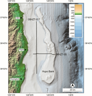 A case study of time- and depth-domain processing for 250 m-offset seismic data from the Hupo Basin, East Sea