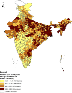 Geographic Variation and Factors Associated with Breast Cancer Screening in India Using a Spatial Durbin Approach