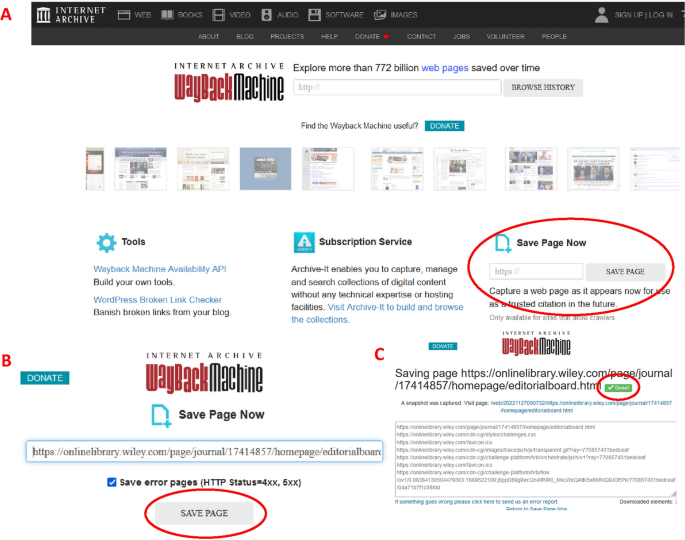 Use of the Internet Archive to Preserve the Constituency of Journal Editorial Boards