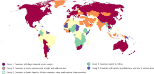 An empirical approach to measure unobserved cultural relations using music trade data