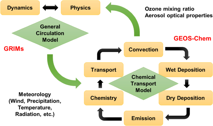 A New Chemistry-Climate Model GRIMs-CCM: Model Evaluation of Interactive Chemistry-Meteorology Simulations