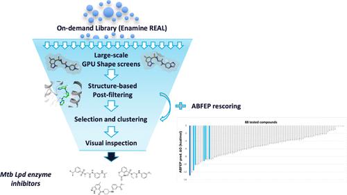 Shape-Based Virtual Screening of a Billion-Compound Library Identifies Mycobacterial Lipoamide Dehydrogenase Inhibitors