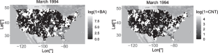 A combined statistical and machine learning approach for spatial prediction of extreme wildfire frequencies and sizes