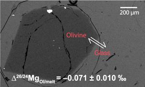 Equilibrium olivine-melt Mg isotopic fractionation explains high δ26Mg values in arc lavas