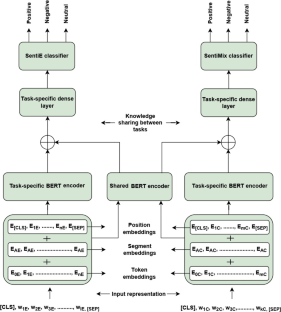 Transformer based multilingual joint learning framework for code-mixed and english sentiment analysis