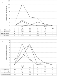 Seasonal Activity of Mosquito Larvae (Diptera, Culicidae) in the Berezinsky Biosphere Reserve (the Republic of Belarus)