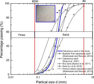 Mechanical behavior and particle breakage of calcareous sand in triaxial test