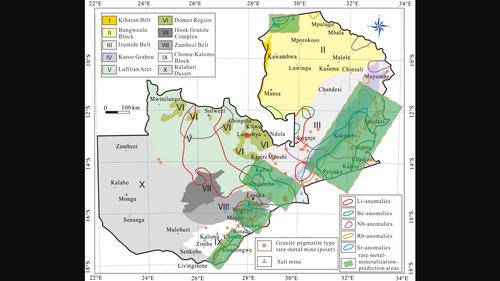 Enrichment characteristics and metallogenic significance of rare elements in Zambia: Based on 1:1,000,000 geochemical mapping