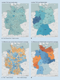 Healthcare provision of transcatheter aortic valve implantation in Germany.