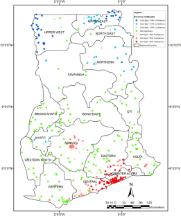 Correlates and spatial distribution of marital dissolution in Ghana