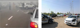 Addressing hazardous weather conditions on Middle East highways with smart infrastructure and connected vehicles using agent-based simulation