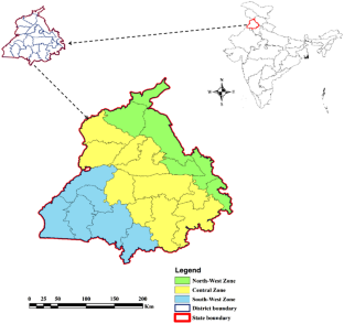 Carbon footprint status of Indian Punjab in relation to different pre- to post-harvest activities of paddy cultivation