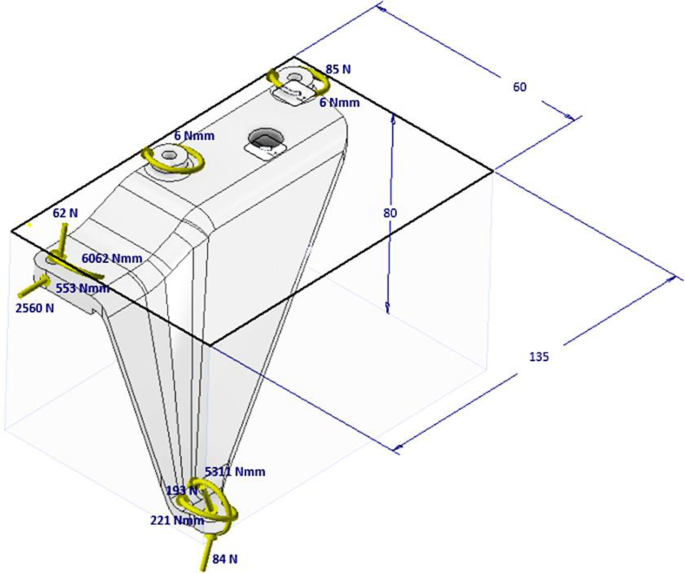 Environmental impact of process constrained topology optimization design on automotive component’ life