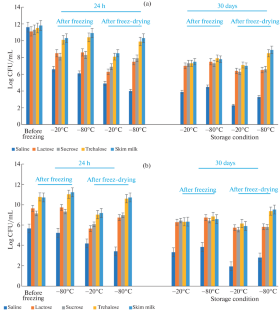 Effects of Freezing Treatments and Protective Agents on the Stability of Weissella cibaria TSL24.10 after Freeze-Drying