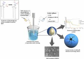 Synthesis of pH-responsive dimethylglycine surface-modified branched lipids for targeted delivery of antibiotics