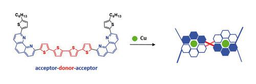 Copper-Templated Formation of Dihelical Oligothiophene–Phenanthroline Assemblies