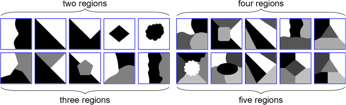 Semantic segmentation of textured mosaics