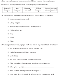 Barriers and Facilitators to Muscle-Strengthening Activity Among Latinas in the U.S.: Results From Formative Research Assessments.