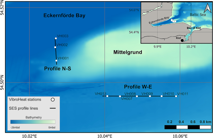 High variability and exceptionally low thermal conductivities in nearshore sediments: a case study from the Eckernförde Bay