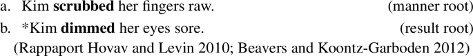 States and changes-of-state in the semantics of result roots