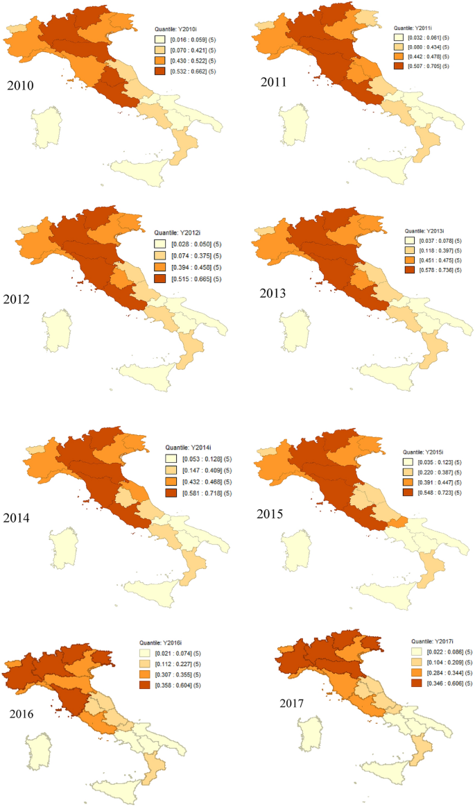 A new territorial attractiveness index at the international scale: design, application and patterns in Italy