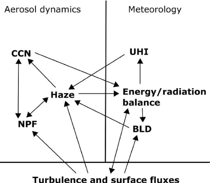 Aerosols, Clusters, Greenhouse Gases, Trace Gases and Boundary-Layer Dynamics: on Feedbacks and Interactions